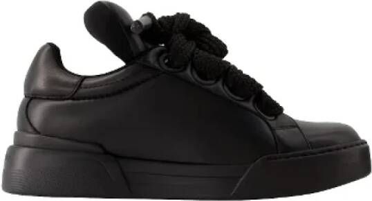 Dolce & Gabbana Leather sneakers Black Dames