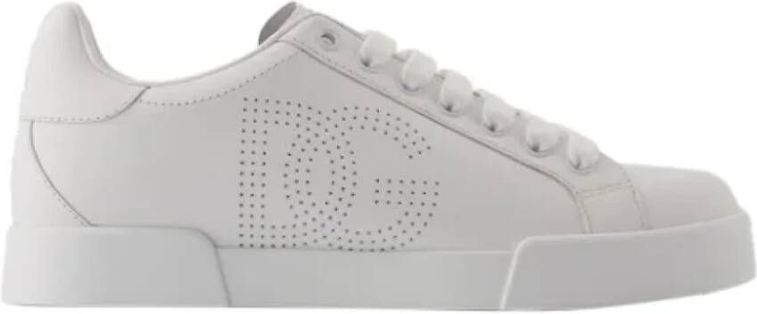 Dolce & Gabbana Leather sneakers White Dames