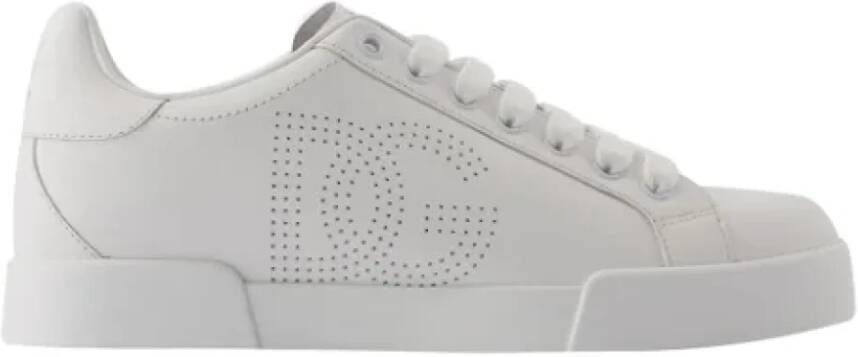 Dolce & Gabbana Leather sneakers White Dames