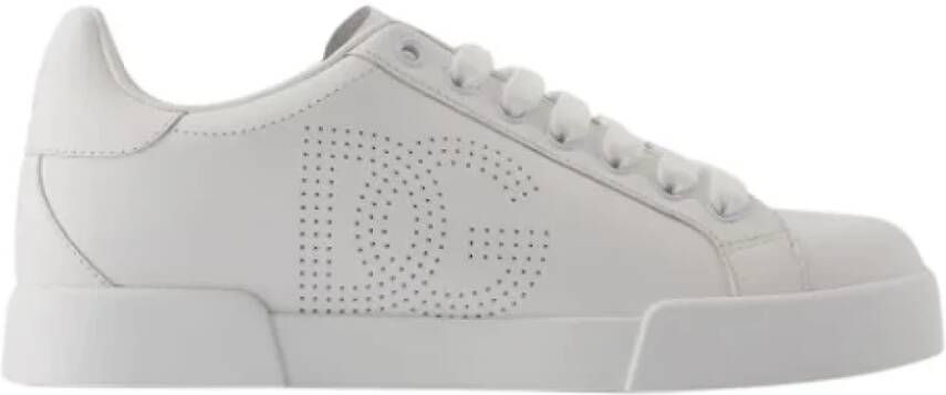 Dolce & Gabbana Leather sneakers White Dames