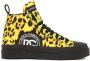 Dolce & Gabbana Luipaard Quilted Sneakers Veters Ronde Neus Yellow Dames - Thumbnail 1