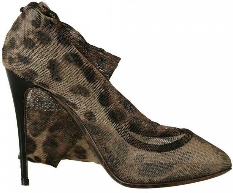 Dolce & Gabbana Leopard Tulle Pumps Laarzen