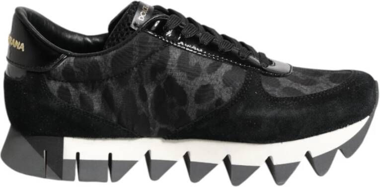 Dolce & Gabbana Leopard Print Low Top Sneakers