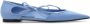 Dolce & Gabbana Blauwe Kalfsleren Slip-On Ballerina's Blue Dames - Thumbnail 1