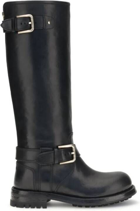 Dolce & Gabbana Leren Bikerlaarzen