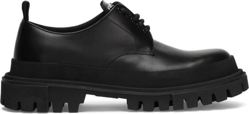 Dolce & Gabbana Leren Derbies Veterschoenen Black Heren