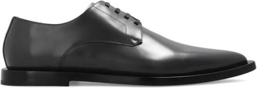 Dolce & Gabbana Leren derby schoenen Black Heren