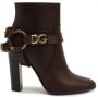 Dolce & Gabbana Leren Enkellaarzen met 11cm Hak - Thumbnail 1