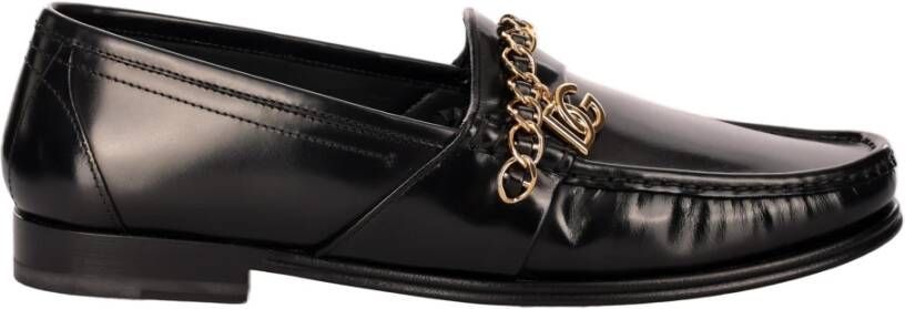 Dolce & Gabbana Leren Loafers Black Heren