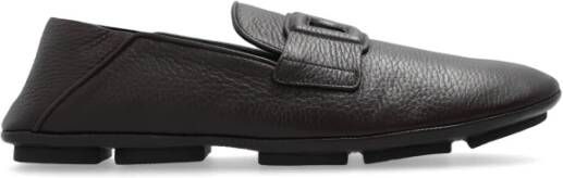 Dolce & Gabbana Platte Schoenen DG Driver Stijl Brown Heren