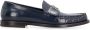 Dolce & Gabbana Blauwe Leren Loafers met Metalen DG Logo Blue Heren - Thumbnail 7