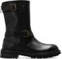 Dolce & Gabbana Stijlvolle Leren Laarzen Black Heren - Thumbnail 1