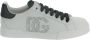 Dolce & Gabbana Witte Leren Sneakers met Geperforeerd Logo White Heren - Thumbnail 10