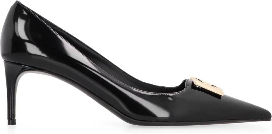 Dolce & Gabbana Leren Pumps met Puntige Neus Black Dames