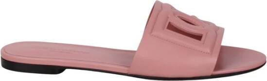 Dolce & Gabbana Leren sandaal met DG-logo