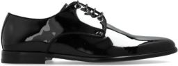 Dolce & Gabbana Zwarte Leren Veterschoenen Black Heren