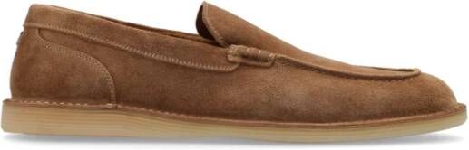 Dolce & Gabbana Bruine Suède Mocassin Schoenen