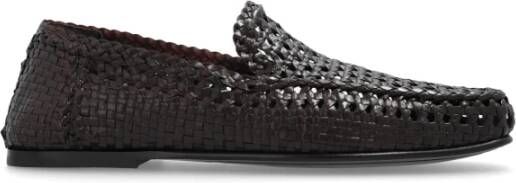 Dolce & Gabbana Stijlvolle Loafers voor Mannen Brown Heren