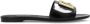 Dolce & Gabbana Patentleren Slides met DG Logo Black Dames - Thumbnail 1