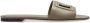 Dolce & Gabbana Taupe Grijs Platte Sandalen Gray Dames - Thumbnail 1