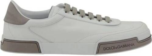 Dolce & Gabbana Portofino Yatch Sneakers Wit Duif Grijs White Heren