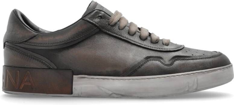 Dolce & Gabbana Leren sportschoenen met vintage-effect