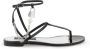 Dolce & Gabbana Leren Teenslippers met Hangslot Black Dames - Thumbnail 3
