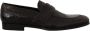 Dolce & Gabbana Zwarte Slip On Moccasin Schoenen van Krokodillenleer Black Heren - Thumbnail 1