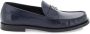 Dolce & Gabbana Blauwe Leren Loafers met Metalen DG Logo Blue Heren - Thumbnail 10