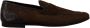 Dolce & Gabbana Shoes Dress Loafers Brown Leather Slip Shoes - Thumbnail 4