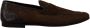 Dolce & Gabbana Shoes Dress Loafers Brown Leather Slip Shoes - Thumbnail 2