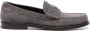 Dolce & Gabbana Klassieke Leren Moccasin Schoenen Gray Heren - Thumbnail 7