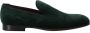 Dolce & Gabbana Groene suède leren pantoffels loafers - Thumbnail 2