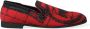 Dolce & Gabbana Rood Zwart Luipaard Loafers Sneakers Schoenen Multicolor - Thumbnail 37