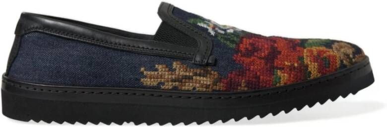 Dolce & Gabbana Multicolor Bloemen Loafers Schoenen Multicolor Heren