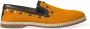 Dolce & Gabbana Oranje Studded Linnen Leren Loafers Orange Heren - Thumbnail 12