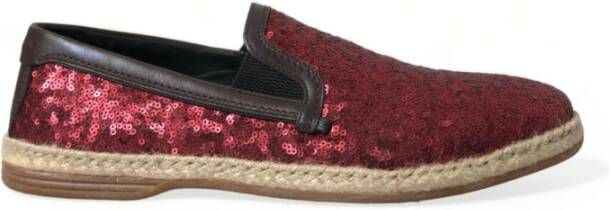 Dolce & Gabbana Rode Loafers Heren Schoenen Red Heren