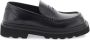 Dolce & Gabbana Loafers van geborsteld leer met logo binnenzool Black Heren - Thumbnail 3