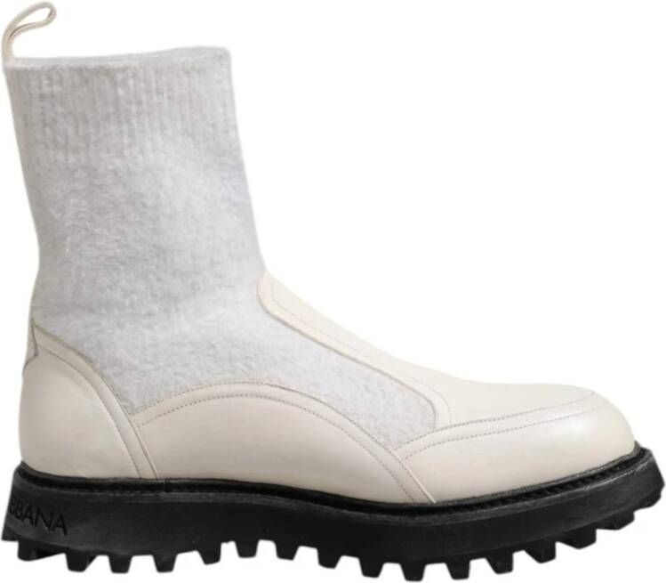 Dolce & Gabbana Logo Detail Mid Calf Laarzen