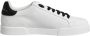 Dolce & Gabbana Logo Details Leren Sneakers Wit - Thumbnail 3