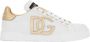 Dolce & Gabbana Portofino sneaker van kalfsleer met lamsleren details en logo - Thumbnail 1