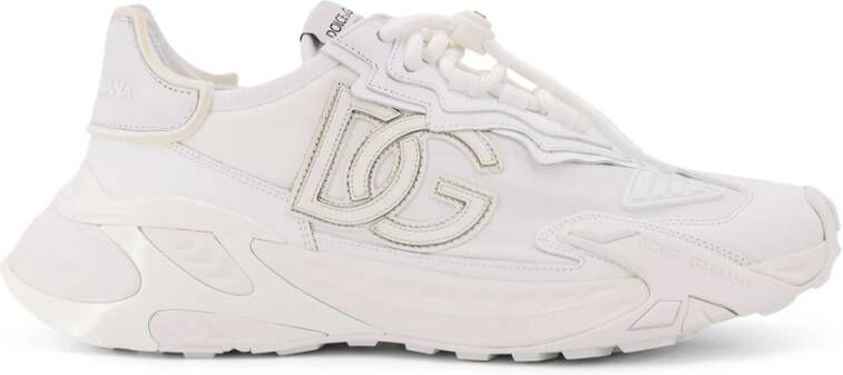 Dolce & Gabbana Logo Patch Lace-Up Sneakers Made in Italy