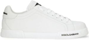 Dolce & Gabbana Logo-Print Lage Sneakers Wit Heren