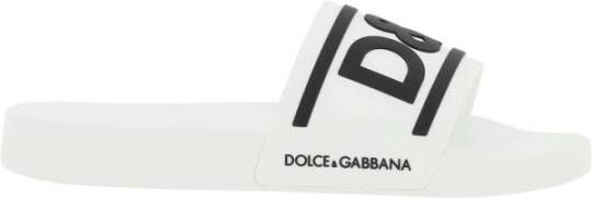 Dolce & Gabbana Logo Rubberen Slides met Contrasterend Ontwerp Multicolor Heren
