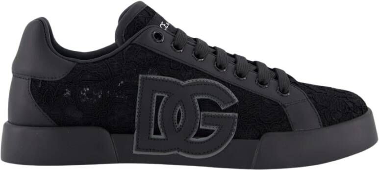 Dolce & Gabbana Lage sneakers met leren inzetstukken