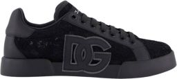 Dolce & Gabbana Lage sneakers met leren inzetstukken
