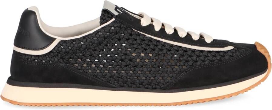 Dolce & Gabbana Low-top Sneakers met leren inzetstukken