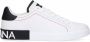 Dolce & Gabbana Portofino Sneakers Leren Sneakers met Baroklogo White Heren - Thumbnail 1