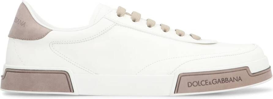 Dolce & Gabbana Portofino Yatch Sneakers Wit Duif Grijs White Heren