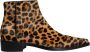 Dolce & Gabbana Luipaard Kalf Bont Enkellaars Schoenen - Thumbnail 1